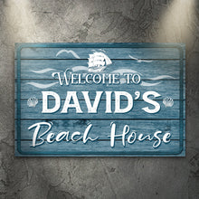 Load image into Gallery viewer, Beach House Welcome Sign