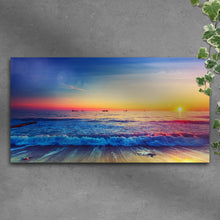 Load image into Gallery viewer, Sunrise Over The Ocean Canvas Wall Art
