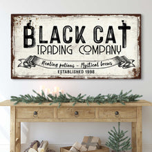 Load image into Gallery viewer, Black Cat Trading Company Sign