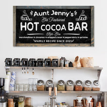 Load image into Gallery viewer, Family Recipe Old Fashioned Hot Cocoa Sign II