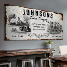 Load image into Gallery viewer, Family Farm Supply Sign