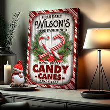 Load image into Gallery viewer, Olde Fashioned Hand Rolled Candy Canes Sign