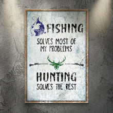 Load image into Gallery viewer, Fishing And Hunting Sign