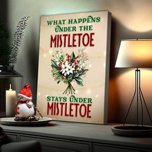 Load image into Gallery viewer, What Happens Under The Mistletoe Stays Under The Mistletoe Sign