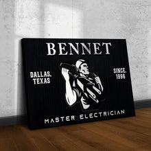 Load image into Gallery viewer, Master Electrician Sign