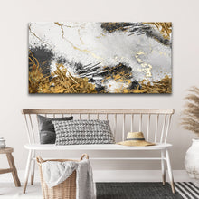 Load image into Gallery viewer, Sky Gold Abstract Painting Canvas Wall Art