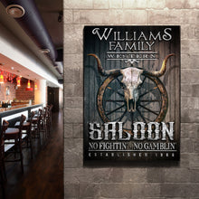 Load image into Gallery viewer, Western Cowboy Saloon Sign