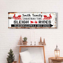 Load image into Gallery viewer, Christmas Sleigh Rides Sign