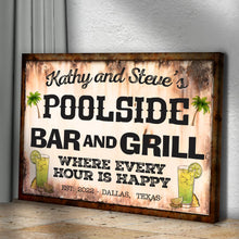 Load image into Gallery viewer, Poolside Bar And Grill Sign III