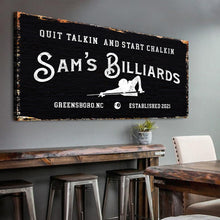 Load image into Gallery viewer, Billiards Room Sign