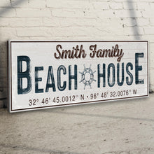 Load image into Gallery viewer, Family Beach House Sign V