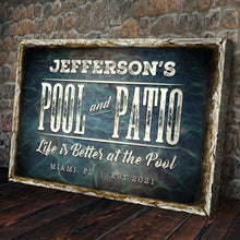 Load image into Gallery viewer, Pool And Patio Sign
