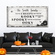 Load image into Gallery viewer, Family Halloween Sign