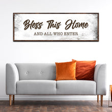Load image into Gallery viewer, Bless This Home And All Who Enter Sign