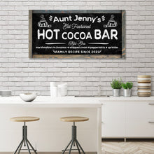 Load image into Gallery viewer, Family Recipe Old Fashioned Hot Cocoa Sign II