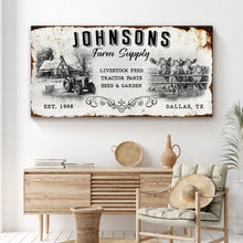 Load image into Gallery viewer, Family Farm Supply Sign