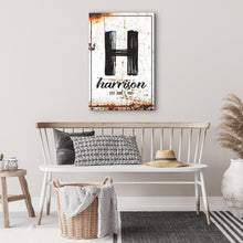 Load image into Gallery viewer, Family Name Portrait Sign