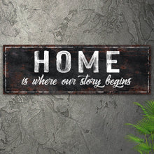Load image into Gallery viewer, Home Is Where Our Story Begins Sign II