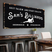 Load image into Gallery viewer, Billiards Room Sign