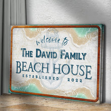 Load image into Gallery viewer, Welcome To Family Beach House Sign II