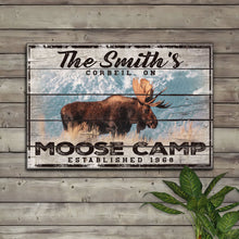 Load image into Gallery viewer, Moose Camp Sign