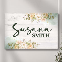 Load image into Gallery viewer, Floral Girls Room Sign