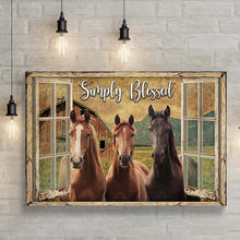 Load image into Gallery viewer, Simply Blessed Amazing Horse Farm Sign