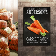 Load image into Gallery viewer, 100% Organic Carrot Patch Sign