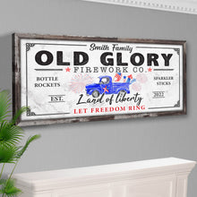 Load image into Gallery viewer, Old Glory Firework Co Let Freedom Ring Sign