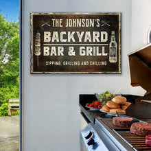 Load image into Gallery viewer, Backyard Bar And Grill Sign