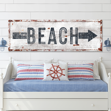 Load image into Gallery viewer, Beach Arrow Sign