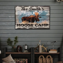 Load image into Gallery viewer, Moose Camp Sign
