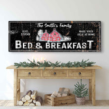 Load image into Gallery viewer, Christmas Bed &amp; Breakfast Sign