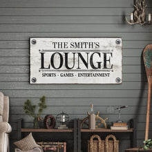 Load image into Gallery viewer, Family Sports Games Lounge Sign