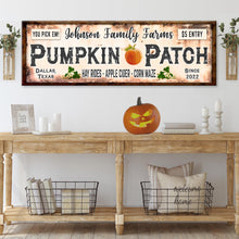 Load image into Gallery viewer, Family Farms Pumpkin Patch Sign