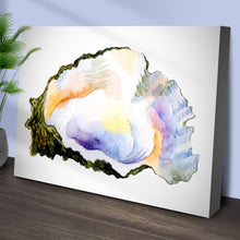 Load image into Gallery viewer, Oyster Watercolor Canvas Wall Art