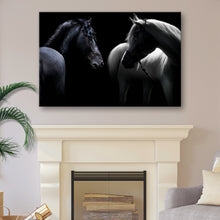 Load image into Gallery viewer, Monochromatic Horses Canvas Wall Art