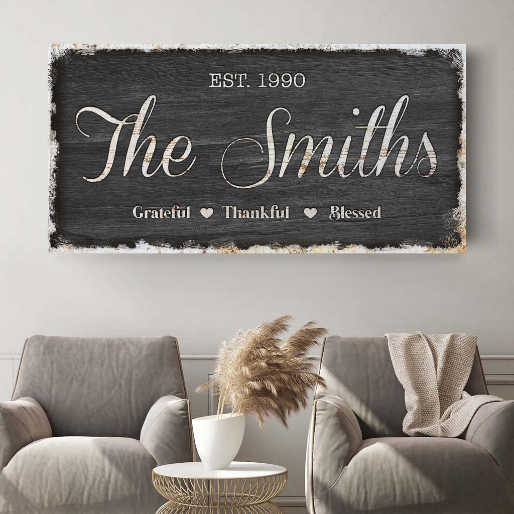 Thanksgiving Family Sign