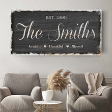 Load image into Gallery viewer, Thanksgiving Family Sign