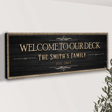 Load image into Gallery viewer, Welcome To Our Deck Sign II