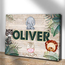Load image into Gallery viewer, Safari Kids Room Sign