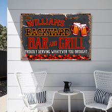 Load image into Gallery viewer, Backyard Bar And Grill Sign VII