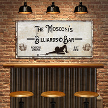 Load image into Gallery viewer, Billiards And Bar Sign II