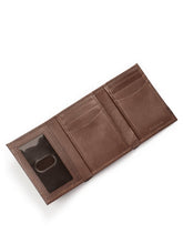 Load image into Gallery viewer, SleekCut Tri-Fold Wallet - Brown