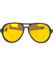 Load image into Gallery viewer, Casino (Black/Yellow Mirror Polarized Lens