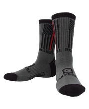 Load image into Gallery viewer, Firefighter Flag Socks