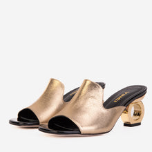 Load image into Gallery viewer, The Tory Gold Leather Women Sandal