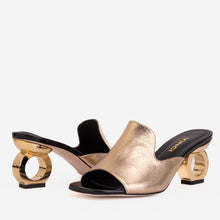 Load image into Gallery viewer, The Tory Gold Leather Women Sandal