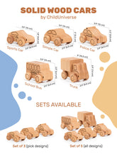 Load image into Gallery viewer, Natural Wooden Toy Car