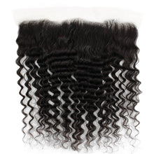 Load image into Gallery viewer, Deep Wave 13x4 Transparent Lace Human Hair Frontal
